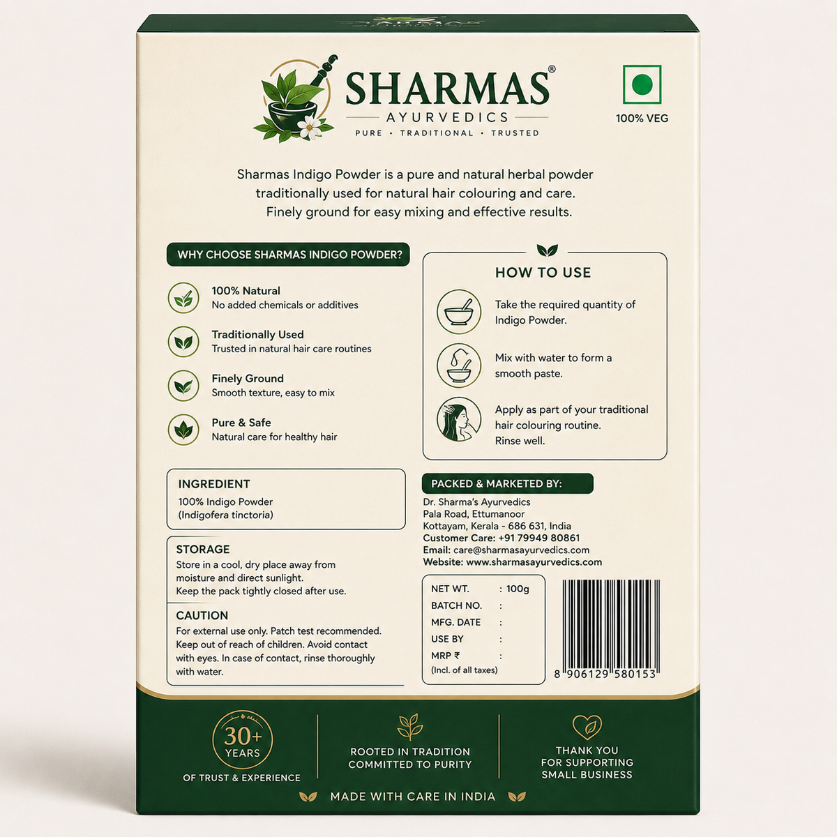 Sharmas Indigo Powder